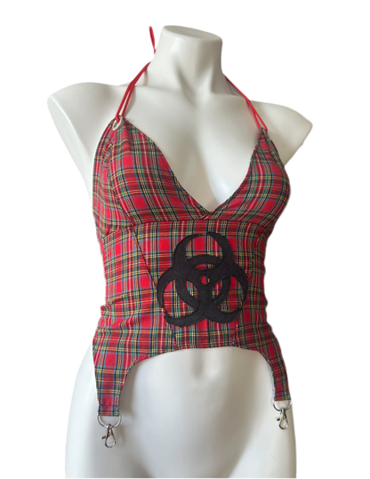 Plaid Hazard Top